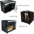 thumbnail image 3 of Tapas duraderas de nicho para mascotas a prueba de viento para jaulas metálicas interiores y exteriores (xs: 63,5 x 48 x 50,8 cm, negro) ) Zefei Wu 9024735024873, 3 of 5
