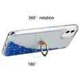 thumbnail image 6 of Dream Wireless  Waterfall Ring Liquid Sparkling Flowing Sand TPU Case for iPhone13 6.1, Blue, 6 of 8