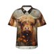 thumbnail image 1 of Balery Cute Floral Cow Camisas hawaianas de manga corta para hombre, camisas playeras de corte holgado, camisas de vacaciones con botones,Medium, 1 of 7