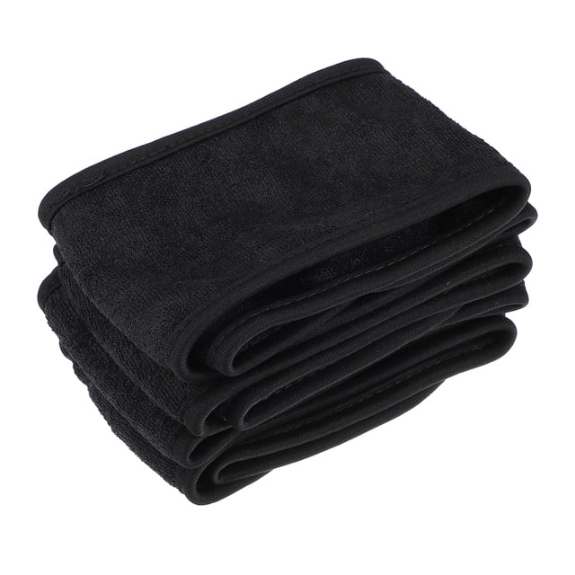 Diadema facial de spa Unique Bargains 4 piezas Ajustable para Ducha Negro
