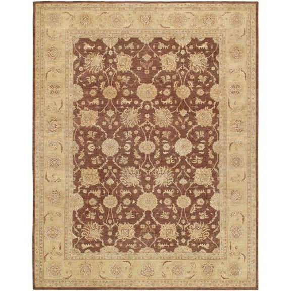 Pasargad Home Ferehan Collection Hand-Knotted Lamb's Wool Area Rug- 8' 6" X 11' 3"