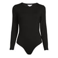 thumbnail image 5 of Time and Tru Women's Long Sleeve Bodysuit, 5 of 5