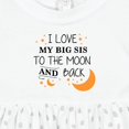 thumbnail image 4 of Inktastic I Love My Big Sis to the Moon and Back Girls Baby Dress, 4 of 5
