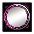 thumbnail image 2 of Designart "Third Eye Chakra Esoteric Circular Symbol VI" Christianism Square Mirror For Wall Decor - Large Pink Square Mirror Printed Wall Decor - Traditional Square Living Room Mirror, 2 of 5