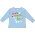 thumbnail image 3 of Inktastic Santa is Promoting Me to Big Sister Girls Long Sleeve Toddler T-Shirt, 3 of 5