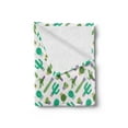 thumbnail image 2 of Cactus Soft Flannel Fleece Blanket, Upside down Plants Graphic Design Gardening Greenery Flowers Cartoon Style, Cozy Plush for Indoor and Outdoor Use, 60" x 80", Sea Green Multicolor, by Ambesonne, 2 of 5
