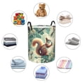 thumbnail image 4 of Fuzoiu Forest squirrel surreal Print Circular Hamper,Laundry Basket with Handle,Collapsible Laundry,Dirty Clothes Storage Basket,for Bedroom Bathroom Dorm Living Room-Medium, 4 of 6