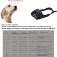 thumbnail image 4 of Breathable Dog Muzzle, Adjustable Mesh Mouth Guard for Dogs with Soft Padding, Anti Bite Barking Licking Control Muzzle Allowing Panting Drinking for Walking Training Grooming and Vet Visits, 4 of 9