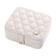 thumbnail image 1 of Joyero portátil y resistente, mini joyero, accesorio de viaje para mujer Blanco, 1 of 9