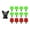 Green 8mm Red 11mm, variant on Tnarru 12 Pieces Football Shoe Spikes Rugby Shoes Studs Comfortable Thread Screw 6mm Dia with Wrench Soccer Shoe Spikes for Training Green 8mm Red 11mm