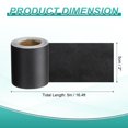thumbnail image 2 of Uxcell Wood Grain Wallpaper Border 2" x 16.4ft Textured Frame Sticker, Matte Black, 2 of 7