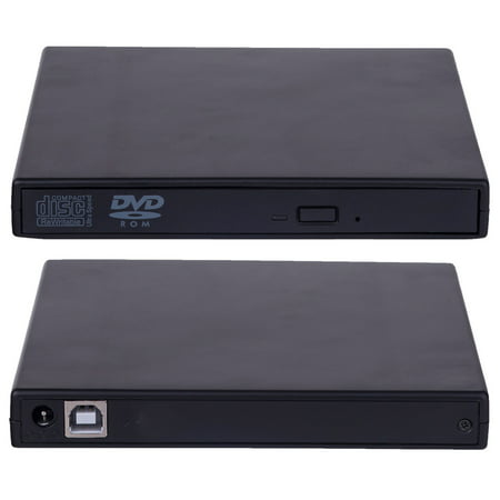 Slim External USB 2.0 DVD RW CD Writer Drive Burner Reader Player For Laptop