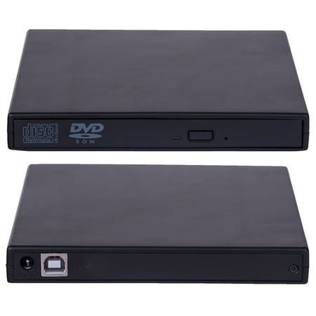 Slim External USB 2.0 DVD RW CD Writer Drive Burner Reader Player For Laptop (Best M Disc Burner)