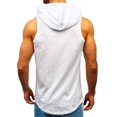 thumbnail image 4 of ZZwxWA Mens Tank Top, Mens Hooded Tank Tops Bodybuilding Muscle Cut Off T Shirt Sleeveless Gym Training Hoodies Workout Athletic Tee Holiday Saving, 4 of 6