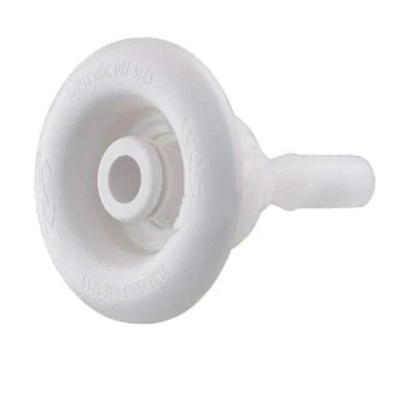 Hot Tub Compatible With Dimension One Spas Mini Vcr Jet Directional Insert W/Logo - White DIM01510-444