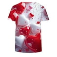thumbnail image 4 of Tnhcen Women's Valentine's Day Tie Dye Graphic T-Shirt, Oversized Casual Crew Neck Tee Stretchy Comfort Fit, Fashion Statement Tee Plus Size S-3XL, 4 of 5