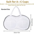 thumbnail image 2 of Bra Washing Bag,3Pcs bra laundry bags for Laundry Lingerie Underwear Brassiere Bag,Lingerie Bags with 3D Skeleton for Washing Machine，Grey, 2 of 7