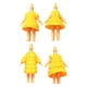 thumbnail image 4 of 4x Ropa para muñecas de niña, lindos accesorios de ropa para el cuerpo, regalo para niñas pequeñas amarillo, 4 of 9