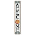 thumbnail image 2 of My Word! Welcome Black & White Pumpkin Porch Board Welcome Sign & Porch Leaner for Front Porch Deck Patio or Wall - Indoor Outdoor Farmhouse Rustic Vertical Home Decor 8"x46.5", 2 of 5