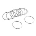 thumbnail image 2 of 30X Quality 50mm Keyring Split Ring Set Heavy Duty Large Nickel Key Loop Sprung Hoop,30 x Split Rings,nickel, 2 of 8