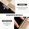 thumbnail image 4 of Haosy Beige Brown White Checkered Notebooks 1-subject Journal 60 Sheets A5 College Ruled Paper Detachable Ring 8.3"x5.7", 4 of 8