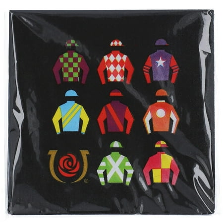 Kentucky Derby 16-Pack 6.5'' Jockey Silks Paper Lunch Napkins