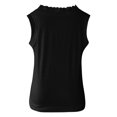 thumbnail image 7 of ChaoHeng Women Tank Tops 1.00 Fashion Sleeveless Women Casual Sleeveless Tank Summer Pleated Loose Shirts Lace Beach Blouse Tops, 7 of 7