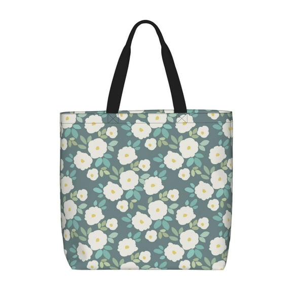 Picia Flower for Tote Bag for Women with Zipper, Gym Tote with Compartments, Laptop Work Tote Nurse Dance Yoga Bag for Sport, Travel