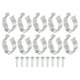 thumbnail image 1 of T8 Clips Soporte Colgador Fluorescente Tubo Luz Accesorio Soporte Abrazaderas con Tornillos para LED Bombillas Techo Lámpara, Acero Paquete de 10, 1 of 5