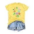 thumbnail image 4 of T-shirt Garçon Col Rond Hauts Graphiques T-Shirts Fille Vêtements d'Été Shorts pour Garçons 6-7 Ans, 4 of 4