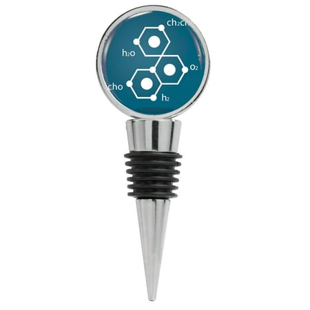 

Scientific Chemical Compounds on Blue h2O cho h2 Wine Stopper
