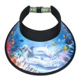 thumbnail image 4 of Sun Visor Hat for Toddler UPF 50+ Packable Lightweight Kids Sport Cap Sun Protection Hats for Girls Boys, 4 of 8