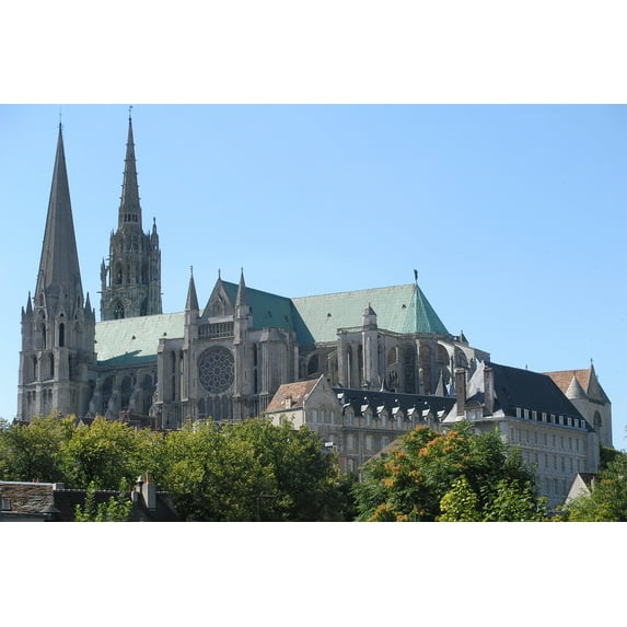 24x36 gallery poster, Chartres Cathedral, France