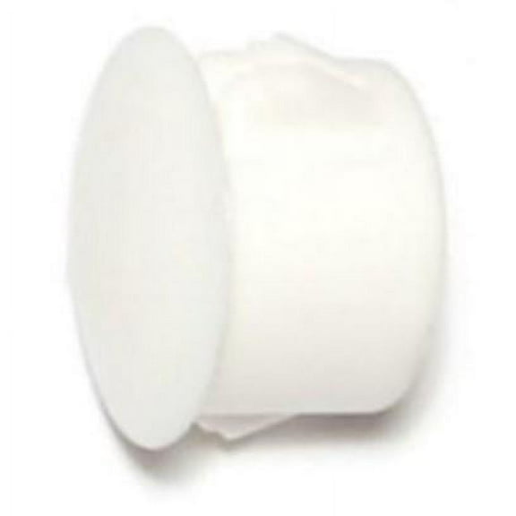 1/2" White Nylon Plastic Flush Head Hole Plugs (12 pcs.)