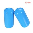 thumbnail image 2 of 20 piezas Tapas de goma 10mm (3/8") ID Cubierta de tubo redondo de PVC Vinilo Protector de rosca, Azul claro, 2 of 5