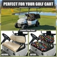 thumbnail image 5 of POLERO Color Dog Paws Print Golf Seat Covers for Cart Universal Fit Ezgo Txt Golf Cart Front and Rear Seat Cushion Cover Breathable All Seasons Pet Lovers Decorations, 5 of 8