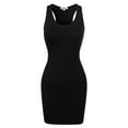 thumbnail image 6 of MixMatchy Women's Fitted Sleeveless Sexy Bodycon Round Neck Mini Dress, 6 of 7