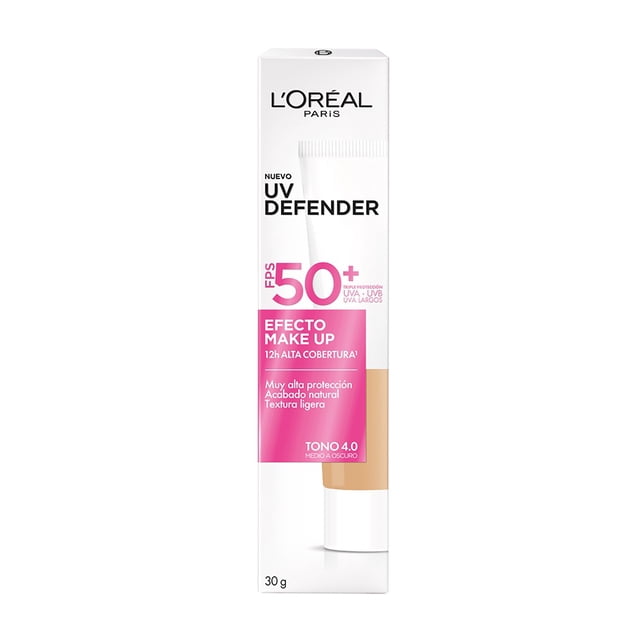 Protector Solar Efecto Make Up Tono Obscuro Loreal Paris 30ml