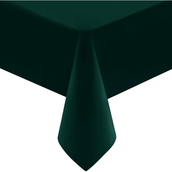 Utopia Kitchen Rectangle Table Cloth 1 Pack [90x132 Inches, Green] Tablecloth Machine Washable Fabric Polyester Table Cover for Dining, Buffet Parties, Picnic, Events, Weddings and Restaurants