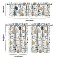 thumbnail image 6 of Kitchen Curtains 36 Inch Short - 3 Panel Set with Cute Cat Paw Pattern, Rod Pocket Window Curtain, 100% Polyester for Pet Lovers Farmhouse, Cafe, Kitchen, Bedroom, Easy Wash, 6 of 6