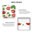 thumbnail image 5 of Kdxio Strawberry Print Tissue Box Cover,Square Decorative PU Leather Facial Paper Case Organizer Holder Dispenser for Bathroom,Night Stands,Desk,Car 5.2''X5.2''X5.2'', 5 of 8
