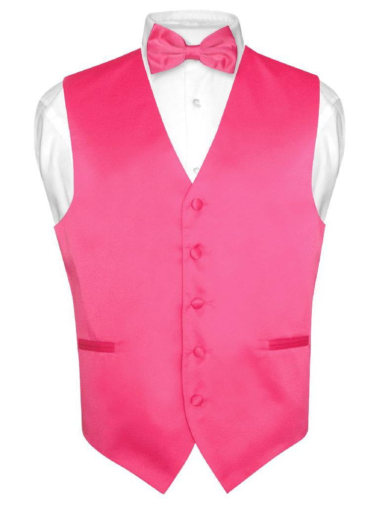 Whiskey Satin Tuxedo Vest & Bow-Tie Set. 6XL XS Italian Design 