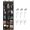 Black, variant on Over The Door Cruise Ship Organizer - Cruise Ship Magnetic Door Organizer with 15 Size-Graded Pockets, Hanging Magnetic Cruise Storage Shoe Rack for Cabin, 2026 Cruise Essential, 9 Hooks(Black)