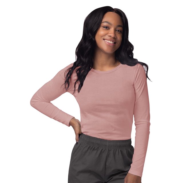 Sivvan Uniformes Médicos Para Mujer - Camiseta Cómoda De Manga Larga - S8500 - Rubor - Xs