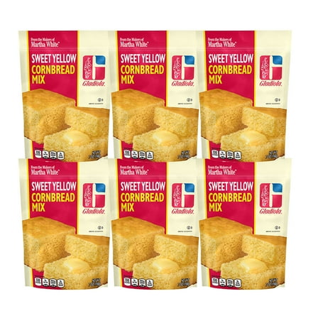 Martha White Gladiola Sweet Yellow Cornbread Mix, 7 oz - Palatize Pack of 6