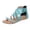 Blue, variant on OAVQHLG3B Wedge Sandals for Women Clearance Summer Cross-tied Zipper Flat Sandals Woven Thong Women Ladies Sandals