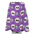 thumbnail image 5 of ZICANCN Hair Cutting Cape for Adults, Skull Fantasy Sparkle Pumpkin Cape Salon Barber Cape for Hair Stylist Shampoo Capes Waterproof, 55x66 Inches, 5 of 7