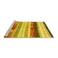thumbnail image 2 of Ahgly Company Machine Washable Indoor Rectangle Abstract Yellow Contemporary Area Rugs, 4' x 6', 2 of 4