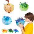 thumbnail image 1 of Alician Kids Funny Blowing Animals Inflate Dinosaur Vent Balls Decompression Hand Balloon Toys For Children Gift (Random Style), 1 of 7