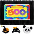 thumbnail image 1 of GAGANIU 500 limpiadores de tuberías, limpiadores de tuberías para manualidades, suministros de manualidades, tallos de chenilla multicolor para proyectos de arte y manualidades de Navidad (negro), 1 of 6